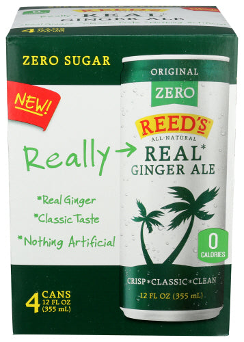 REEDS SODA GINGER ALE ZERO - 48 FO