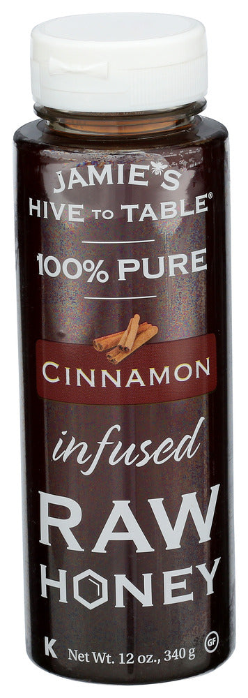 HIVE TO TABLE HONEY FARMS HNY JAMIES RAW INFSD CNNM - 12 OZ