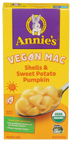 Annies Homegrown
Pasta Shells Crmy Sce, 6 OZ.