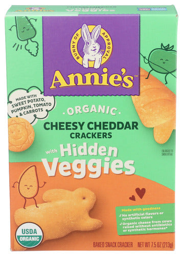 Annies Homegrown 
Cracker Veggie Cheese, 7.5 OZ.
