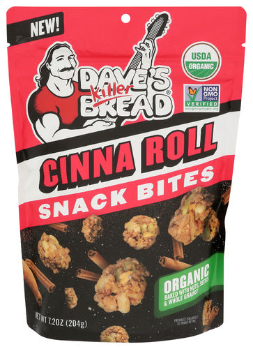 Daves Killer Bread 
Bites Gran Cnmon Rll Org, 7.2 OZ.