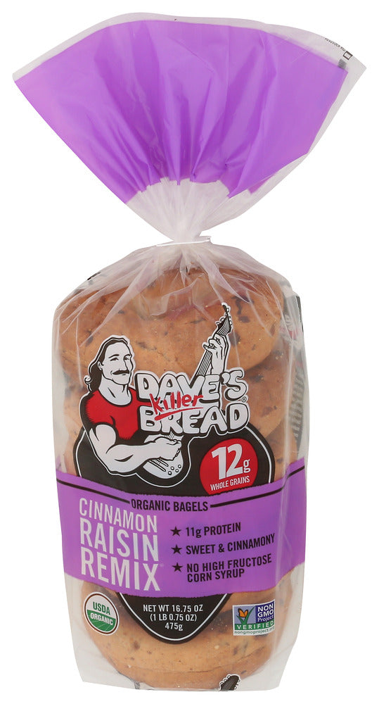 DAVES KILLER BREAD BAGL CINMN RASN RMIX ORG - 16.75 OZ