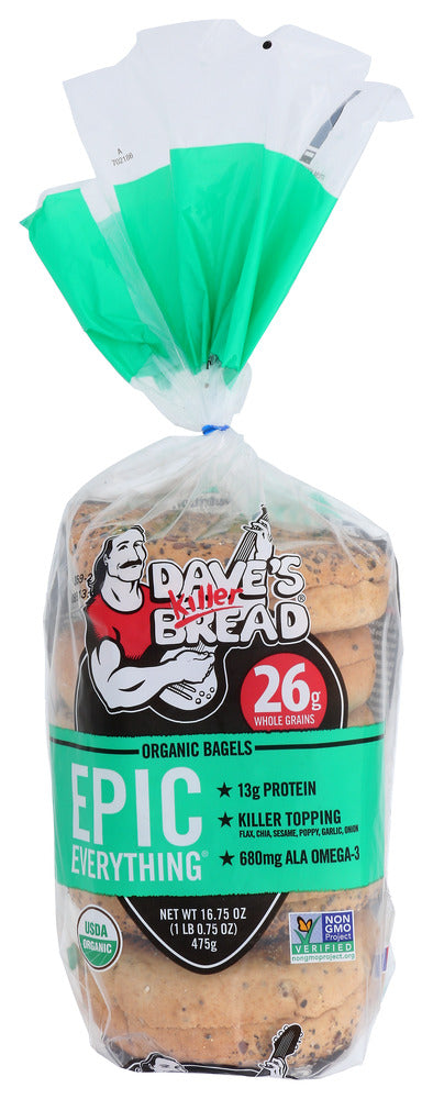 DAVES KILLER BREAD BAGEL EPIC EVRYTHING - 16.75 OZ