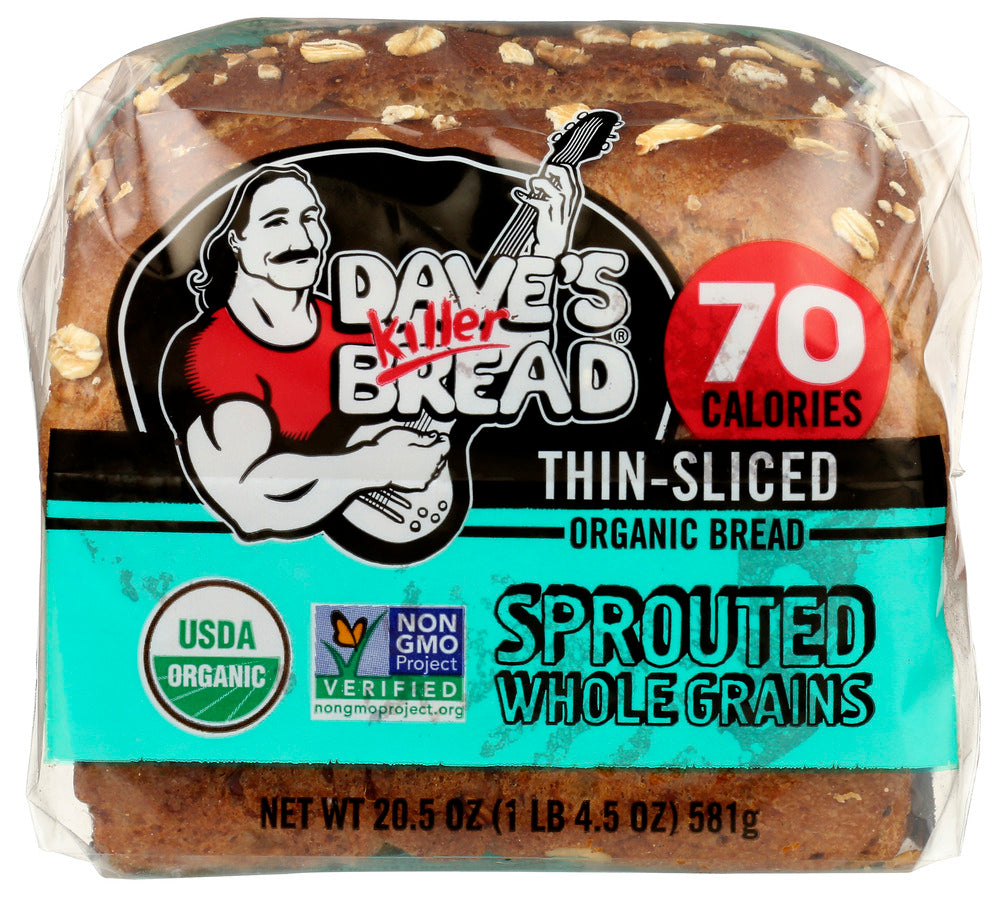 DAVES KILLER BREAD BREAD SPROUTED THIN ORG - 20.5 OZ