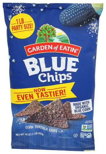 GARDEN OF EATIN CHIP TRTLA BLUE CORN PART - 16 OZ