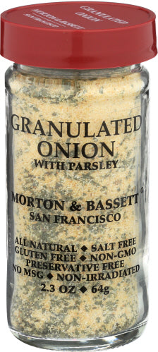 Morton & Bassett
Onion Granulated, 2.3 OZ.