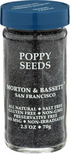 MORTON & BASSETT POPPY SEED - 2.5 OZ