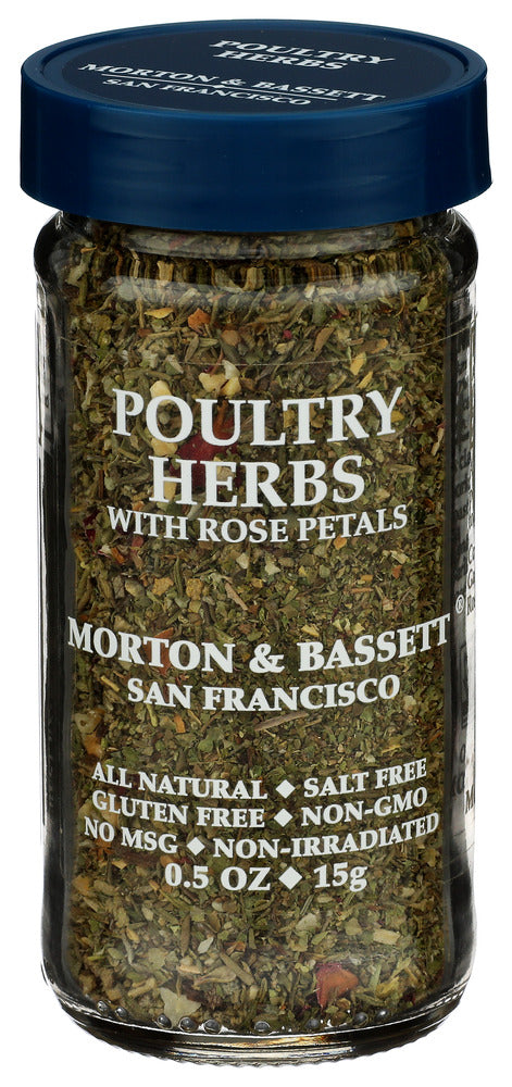 MORTON & BASSETT HERBS POULTRY ROSE PETALS - 0.5 OZ