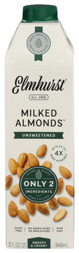 ELMHURST BEVERAGE ALMND MLK UNSWTD - 32 FO