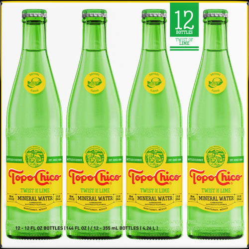 TOPO CHICO WATER SPARKLING LME 12PK - 144 FO