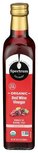 SPECTRUM NATURALS VINEGAR RED WINE ORG - 16.9 OZ