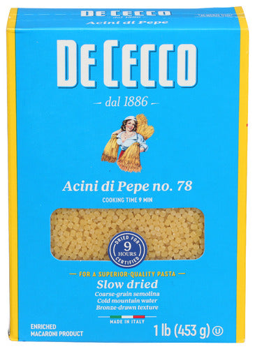 De Cecco
Pasta Ancini Di Pepe, 16 OZ.