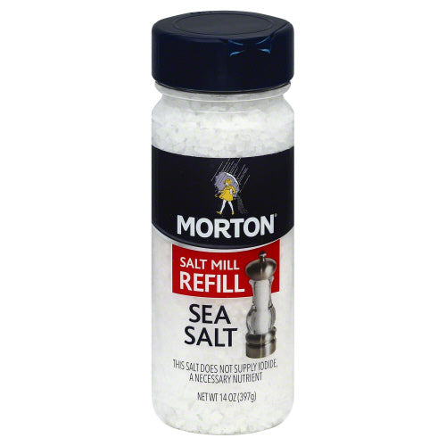 MORTONS GRINDER SEA SALT XCRSE RFL - 14 OZ