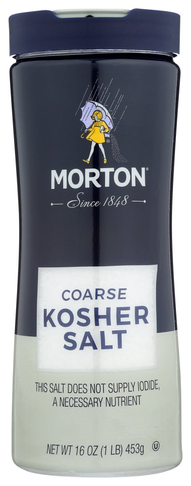 Mortons
Salt Kosher Coarse Cnstr, 16 OZ.