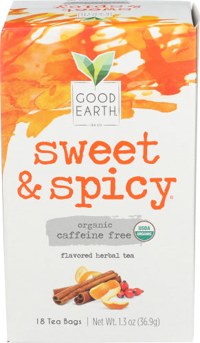 GOOD EARTH TEA DCF SWT & SPICY ORG - 18 BG