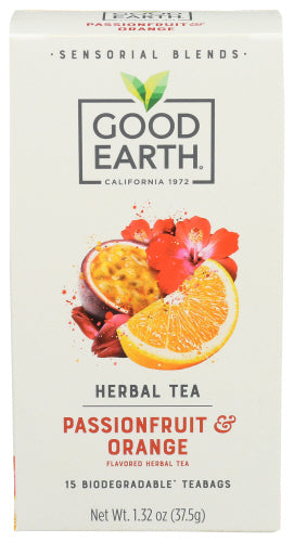 GOOD EARTH TEA PASSIONFRUIT ORANGE - 15 BG