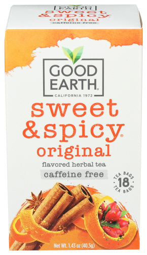 GOOD EARTH TEA ORGNL SWT&SPCY DECAF BLEND - 18 BG
