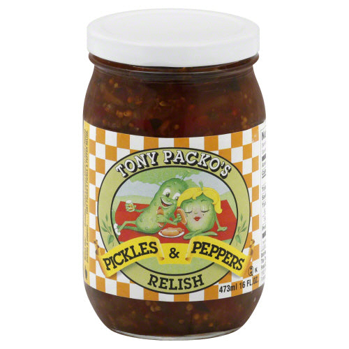 TONY PACKOS PACKO PICKLE & PEPPER RELISH 1 - 16 OZ