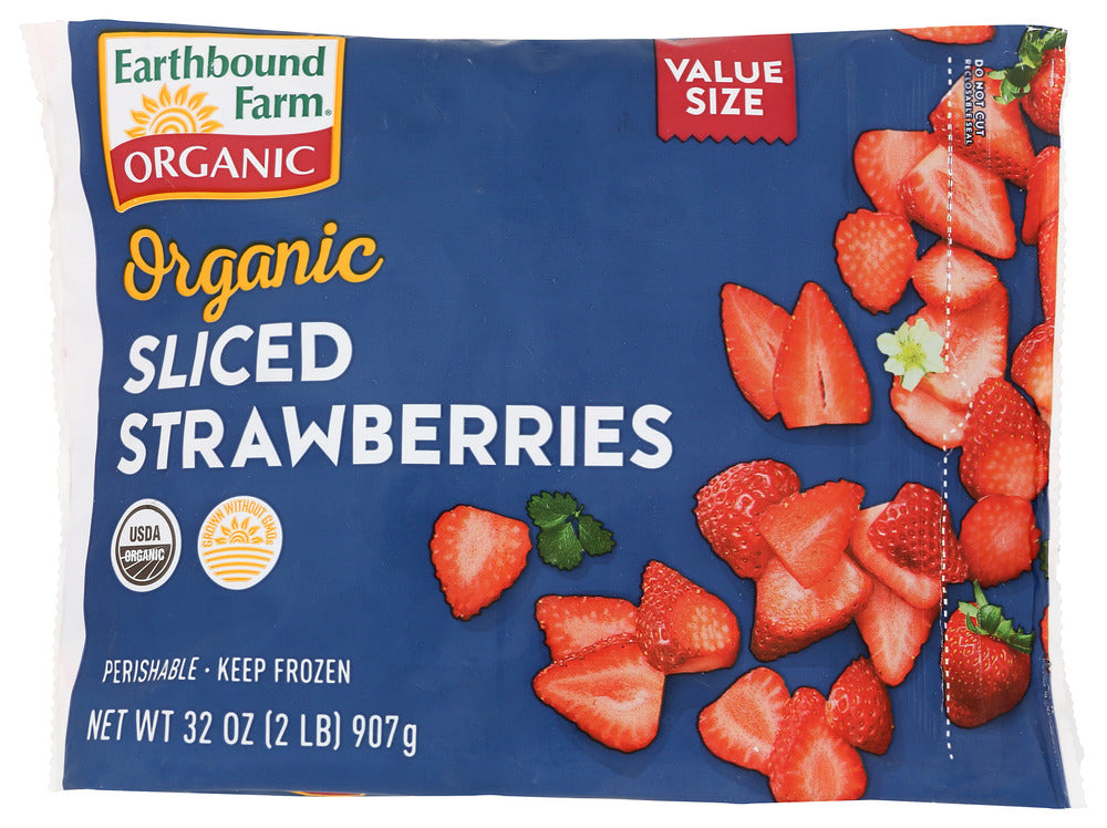 EARTHBOUND FARMS FROZEN FRUIT STRAW SLICD - 2 LB