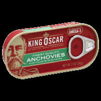 KING OSCAR ANCHOVY FLAT - 2 OZ