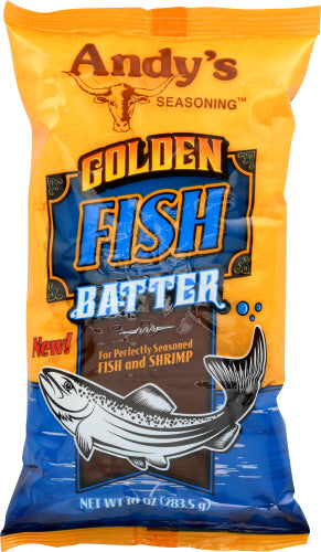 Andys 
Batter Golden Fish, 10 OZ.