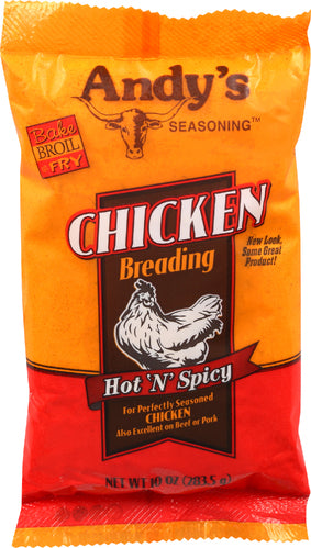 Andys 
Breading Chckn Hot, 10 OZ.
