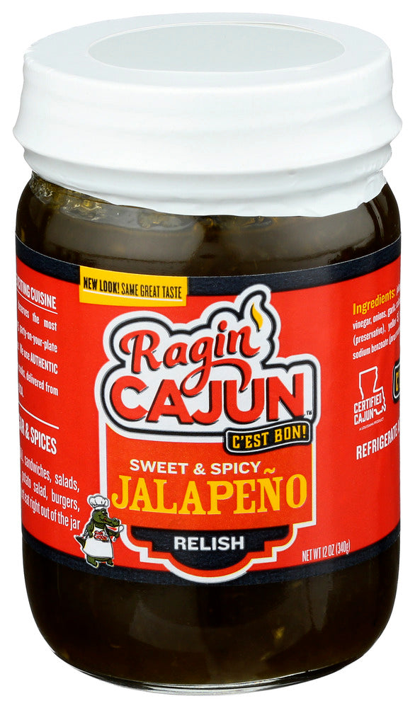 RAGIN CAJUN RELISH JALAPENO - 12 OZ