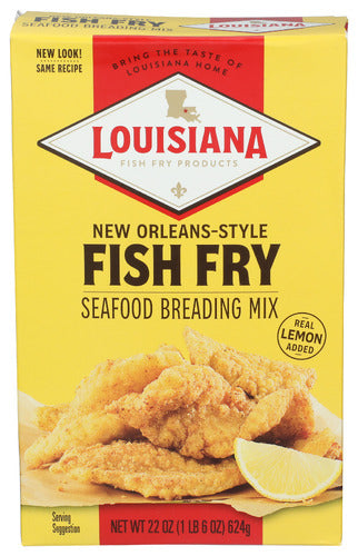 LOUISIANA FISH FRY MIX NO STYL FISH FRY LMN - 22 OZ