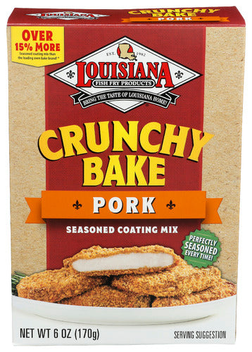 LOUISIANA FISH FRY SSNNG CRUNCHY BAKE PORK - 6 OZ