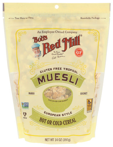 Bobs Red Mill 
Cereal Muesli Tropical, 14 OZ