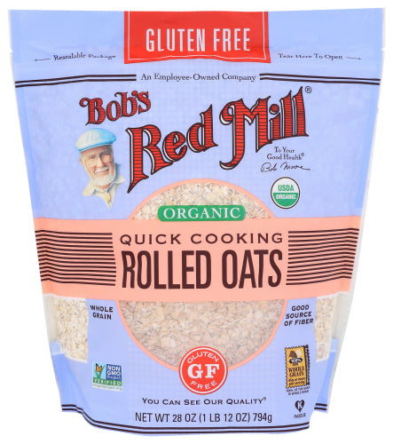 Bobs Red Mill 
Oats Rolled Qk Cook Og, 28 OZ.