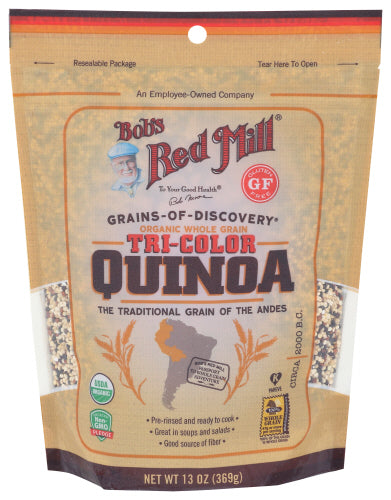 Bobs Red Mill
Quinoa Grn Tri Color Org, 13 OZ.