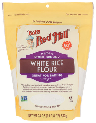 BOBS RED MILL FLOUR WHITE RICE - 24 OZ