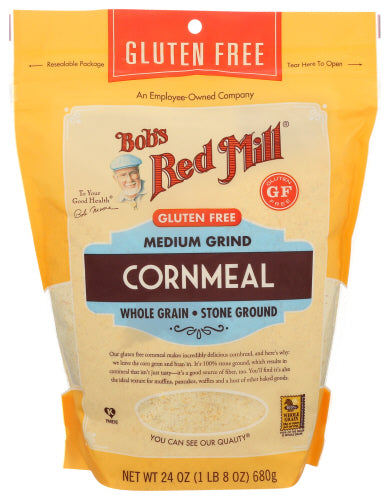 BOBS RED MILL CORNMEAL GRND MEDIUM - 24 OZ