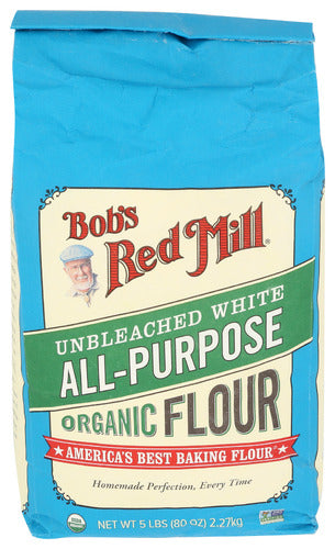 BOBS RED MILL FLOUR UNBLEACHED - 5 LB