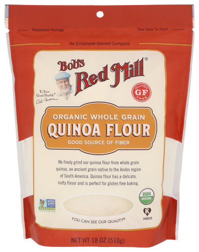 Bobs Red Mill
Flour Quinoa Organic, 18 OZ