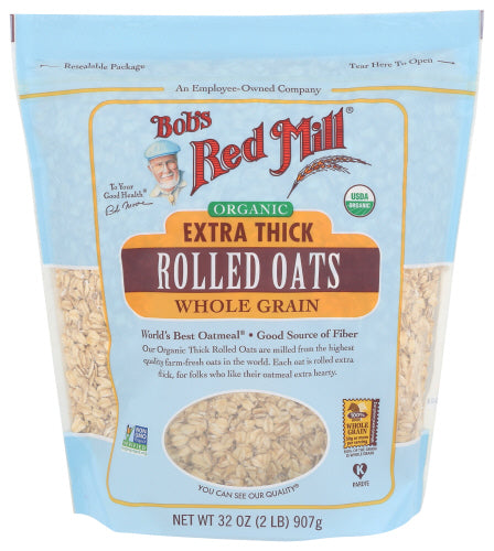 BOBS RED MILL OATS ROLLD XTRA THCK - 32 OZ