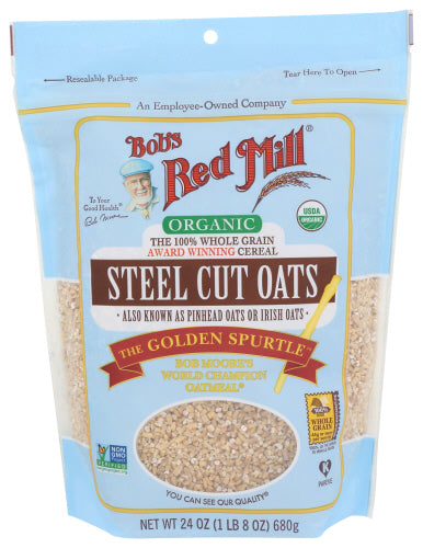 BOBS RED MILL OATS STEEL CUT - 24 OZ