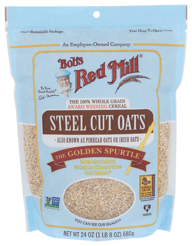 BOBS RED MILL OATS STEEL CUT - 24 OZ