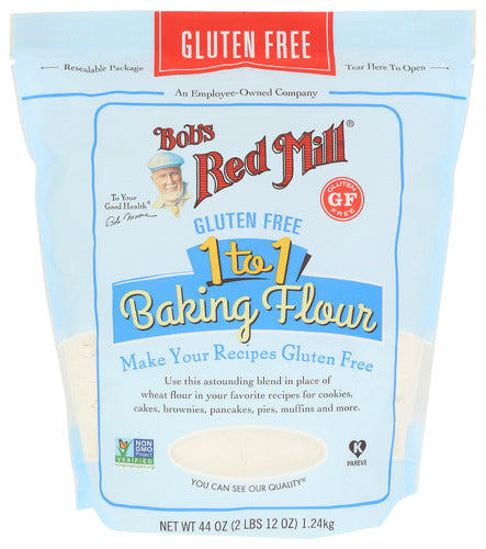 Bobs Red Mill
Baking Flour 1-To-1, 44 OZ