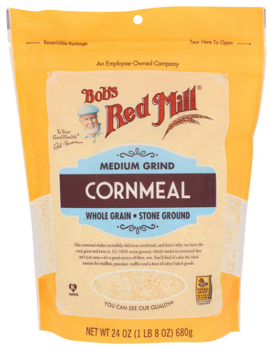 BOBS RED MILL CORNMEAL GRND MED - 24 OZ