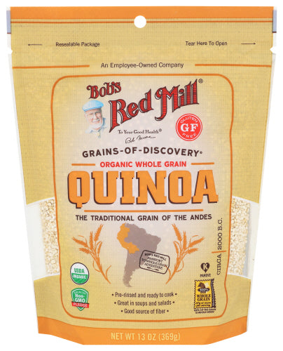 Bobs Red Mill
Quinoa White Organic, 13 OZ.