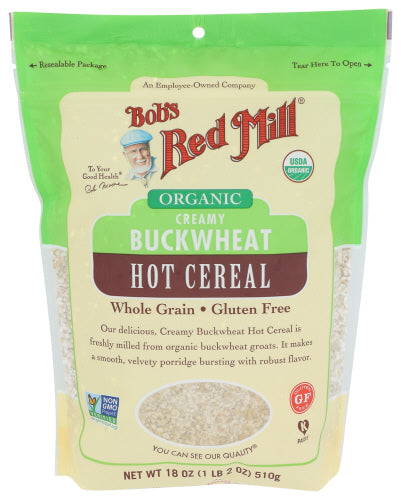 Bobs Red Mill 
Cereal Bkwht Crmy Org Hot, 18 OZ.