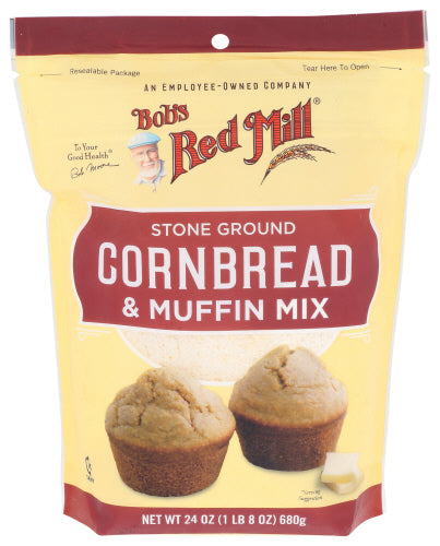 BOBS RED MILL MIX CORNMEAL MUFFIN - 24 OZ