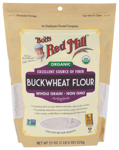 Bobs Red Mill
Flour Buckwheat Org, 22 OZ.