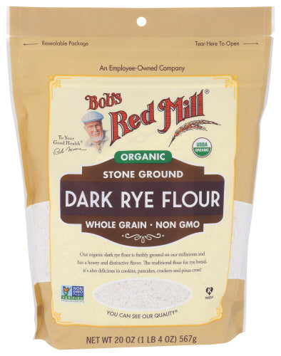 Bobs Red Mill
Flour Rye Dark, 20 OZ.