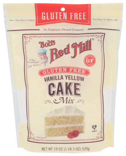 BOBS RED MILL MIX CAKE VANILLA - 19 OZ