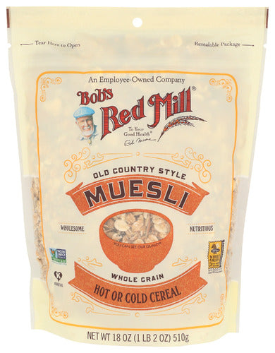 Bobs Red Mill 
Cereal Muesli, 18 OZ.