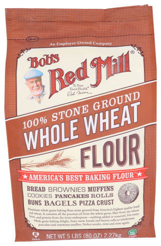 BOBS RED MILL FLOUR WHL WHT - 5 LB