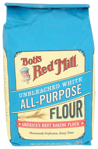 BOBS RED MILL FLOUR WHT UNBLCH - 5 LB